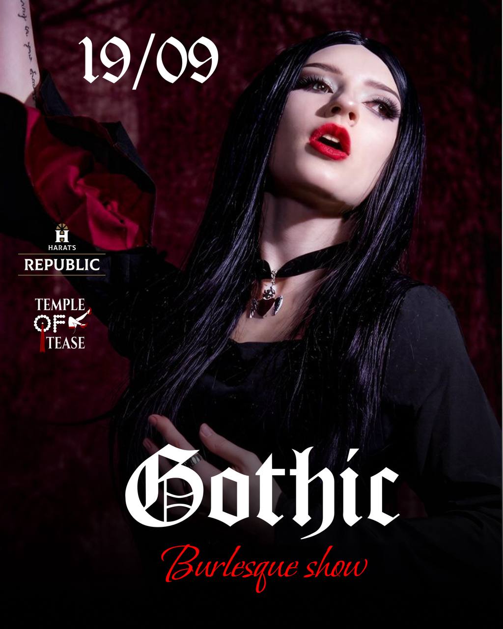 Афиша меропрития: Burlesque show "GOTHIC"