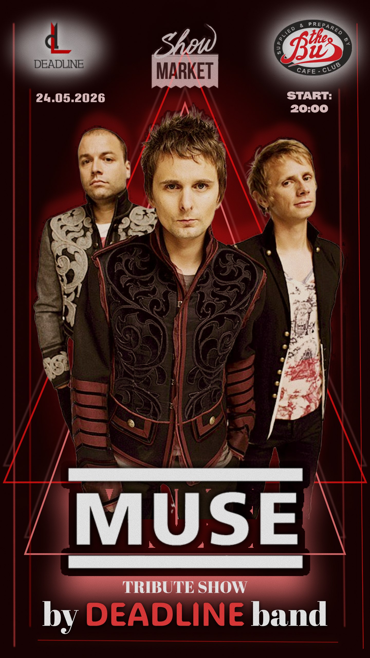Афиша меропрития: Deadline: трибьют-шоу MUSE в Астане