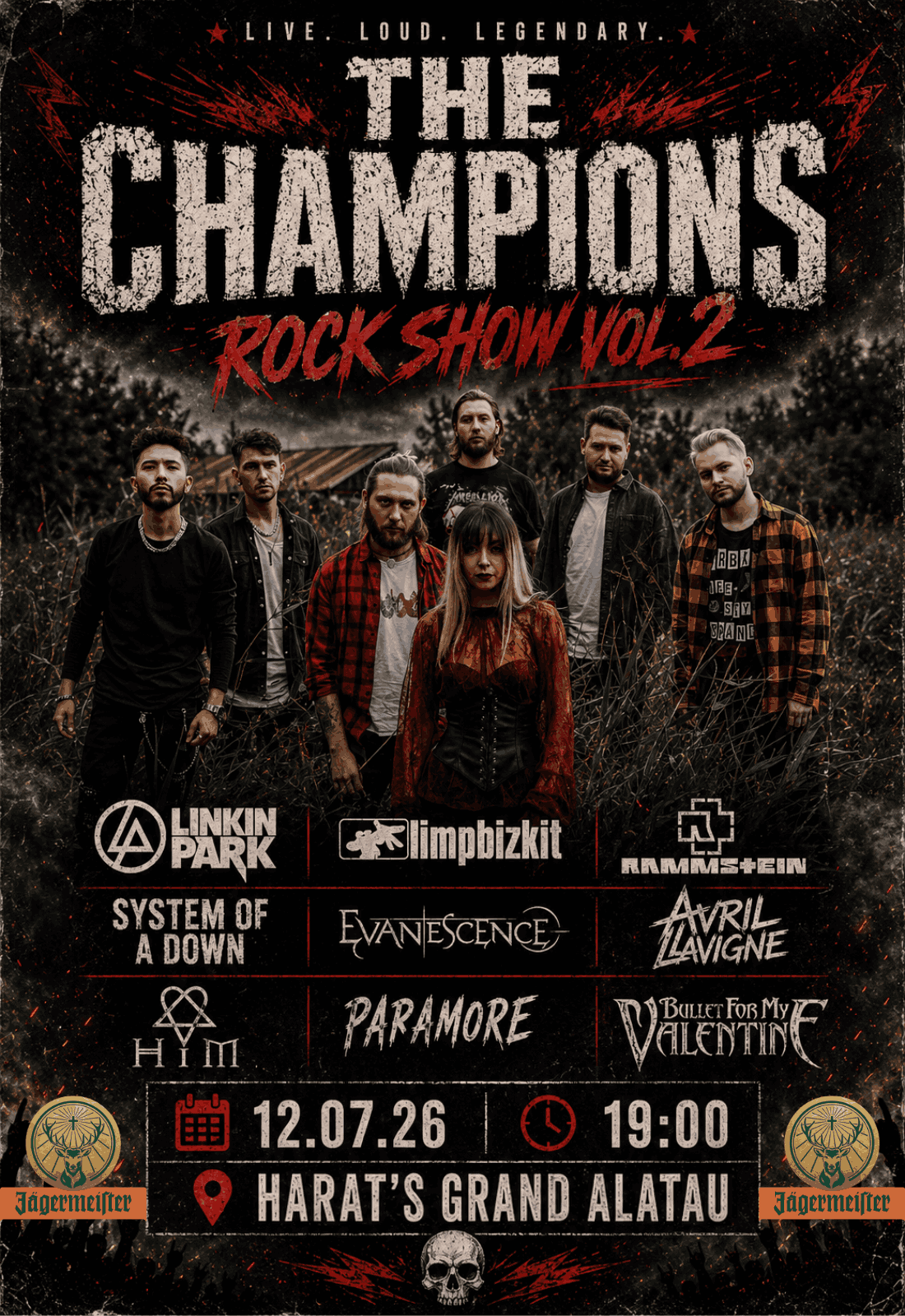 Афиша меропрития: The Champions Rock Show vol.2